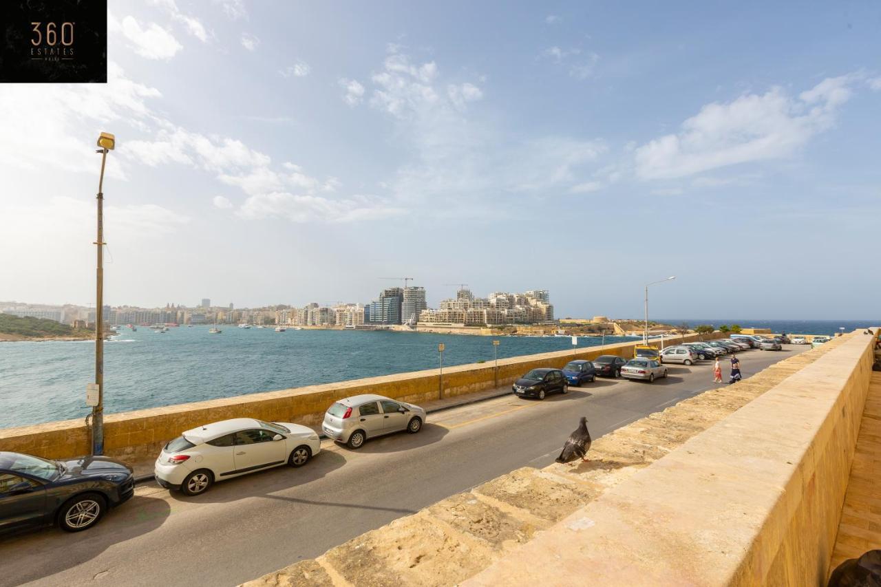 Seafront - Top Location, Top Floor With Wifi & Ac By 360 Estates Valletta Exterior photo